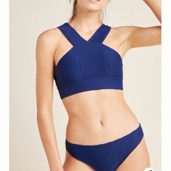 Anthropologie Shoshanna Textured Bikini Bottom